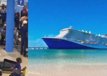 So sad More than 20 people banned after brawl at Carnival Cruise Line in Galveston…..see more in comment