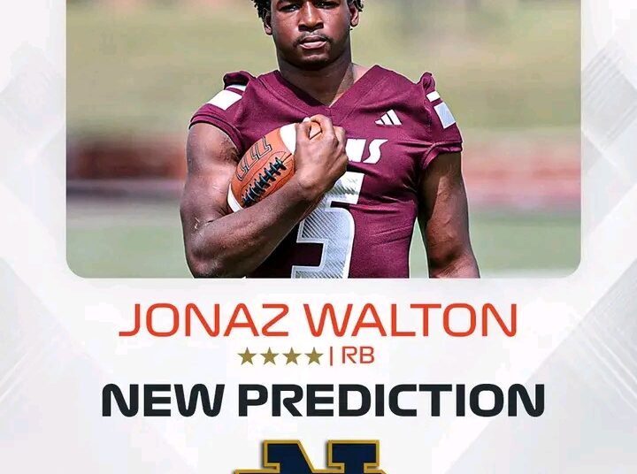 No 1 American player: On3’s Steve Wiltfong has logged an expert prediction for Notre Dame to land 4-star RB Jonaz Walton GoIrish