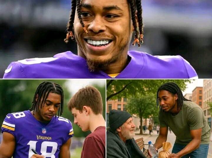 What if a single signature could change a life? That’s exactly what Justin Jefferson did – quietly turning a $50 signature into over $100,000 for Destrehan’s needy families. No cameras, no glory – just a mission from the heart. The story behind it will make you see him in a…..full details below……