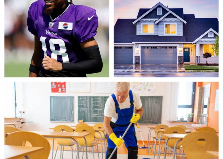 Minnesota Vikings: Justin Jefferson Returns to His Old School to Surprise His High School Janitor with a new HOUSE, What Happens Next Will Make You Cry…  Full storyππ