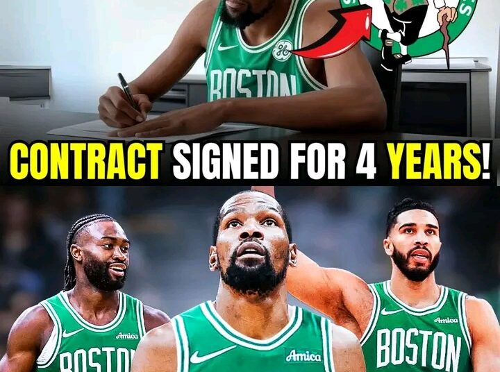 NBA SHOCKWAVE: Kevin Durant SIGNS 4-Year Deal With Boston Celtics – League in MELTDOWN!  Boston just did the unthinkable.Full details