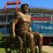 BREAKING: The Tennessee Titans have unveiled a new statue outside Nissan Stadium honoring 3x Pro Bowler Taylor Lewan