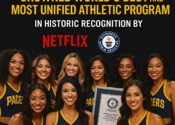 ESPN: Congratulations: Indiana Pacers cheerleaders Crowned World’s Best and Most Unified Athletic Program in Historic Recognition by ESPN, Netflix, and Guinness World Records…